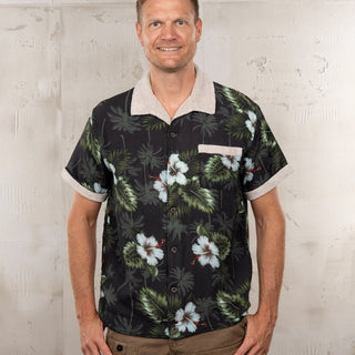 Pike Brothers 1961 Cabana Shirt Entrega Black - available at Veloce Club