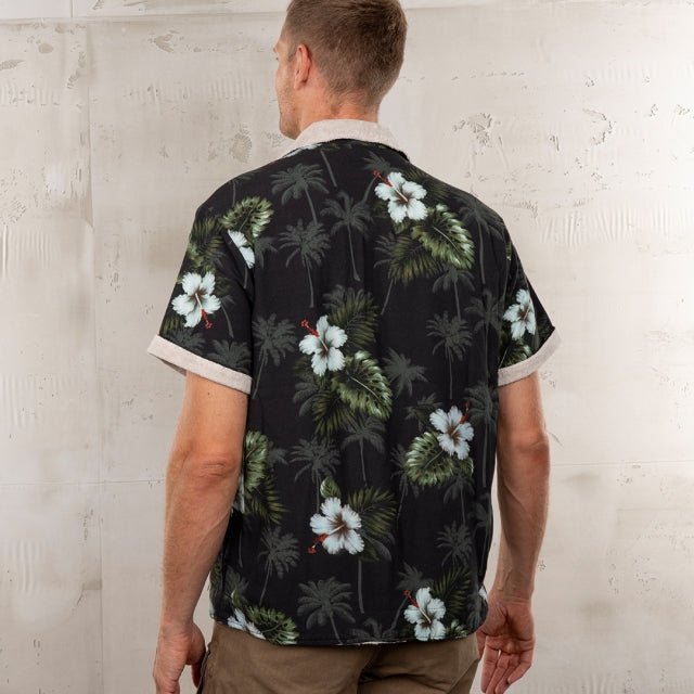 Pike Brothers 1961 Cabana Shirt Entrega Black - available at Veloce Club