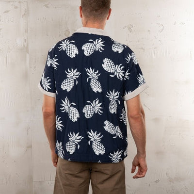 Pike Brothers 1961 Cabana Shirt Entrega Blue - available at Veloce Club