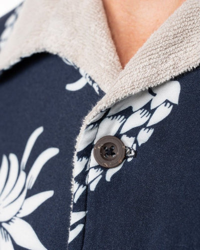 Pike Brothers 1961 Cabana Shirt Entrega Blue - available at Veloce Club