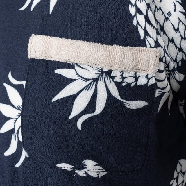 Pike Brothers 1961 Cabana Shirt Entrega Blue - available at Veloce Club