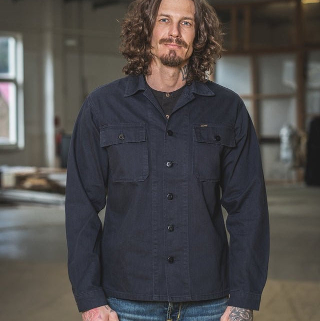 Pike Brothers 1962 OG - 107 Shirt Navy - available at Veloce Club