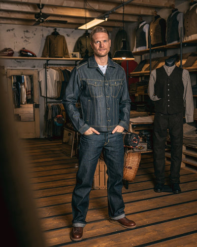 Pike Brothers 1963 Roamer Jacket 11oz metal - available at Veloce Club