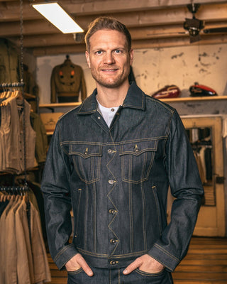 Pike Brothers 1963 Roamer Jacket 11oz metal - available at Veloce Club