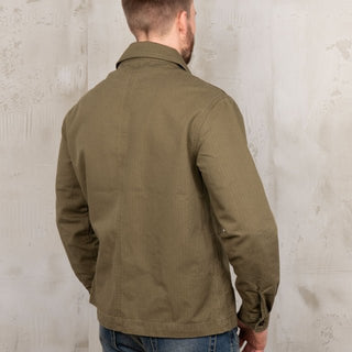 Pike Brothers 1967 Utility Shirt HBT Olive - available at Veloce Club