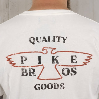 Pike Brothers 1969 Sports T-shirt Eagle White - available at Veloce Club
