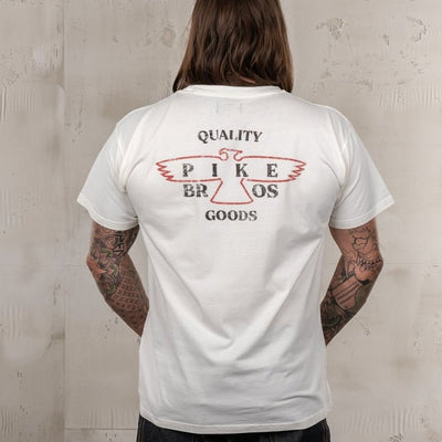 Pike Brothers 1969 Sports T-shirt Eagle White - available at Veloce Club