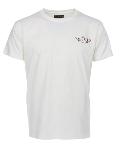 Pike Brothers 1969 Sports T-shirt Eagle White - available at Veloce Club