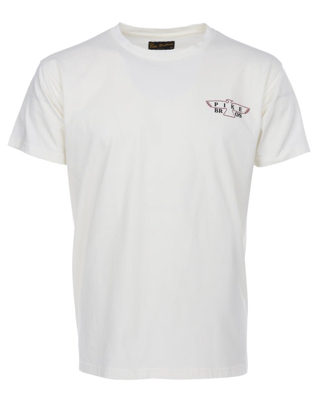 Pike Brothers 1969 Sports T-shirt Eagle White - available at Veloce Club