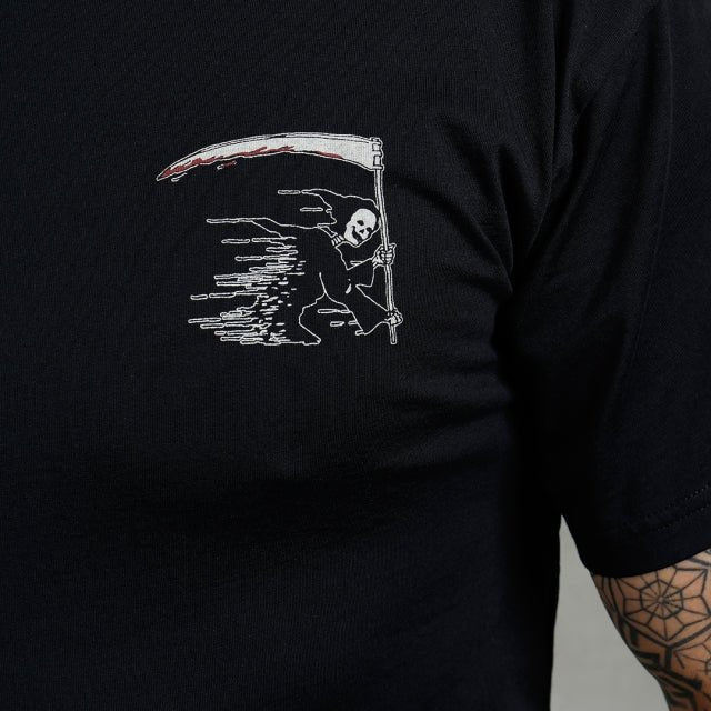Pike Brothers 1969 Sports T-shirt Grim Reaper in Black | Veloce Club