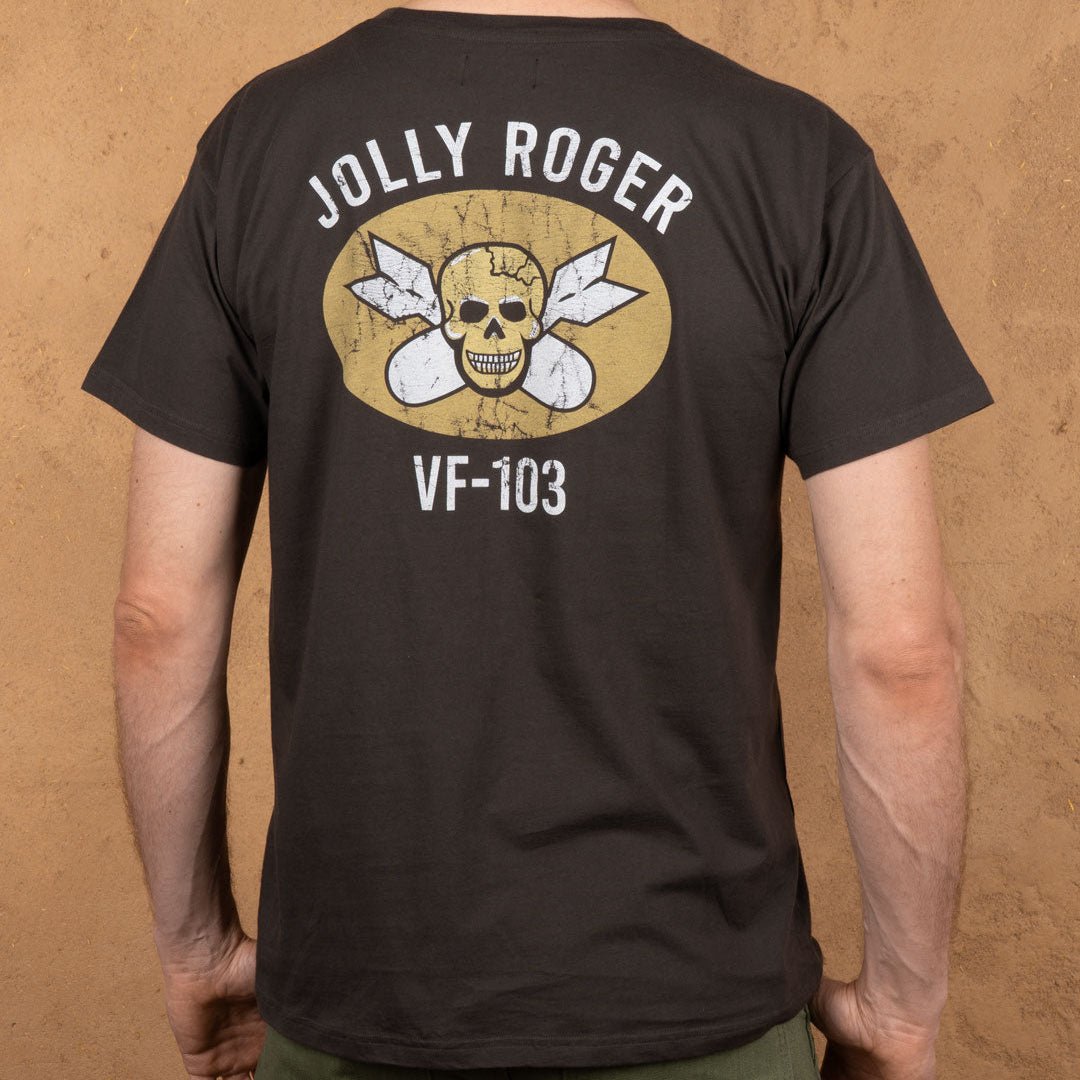 Pike Brothers 1969 Sports T-shirt Jolly Roger Black - available at Veloce Club