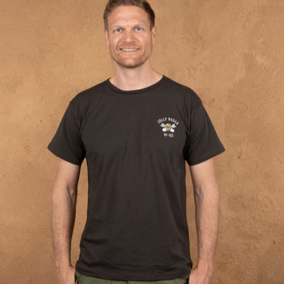 Pike Brothers 1969 Sports T-shirt Jolly Roger Black - available at Veloce Club