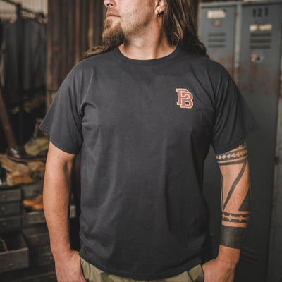 Pike Brothers 1969 Sports T-shirt Red Castle Logo - available at Veloce Club