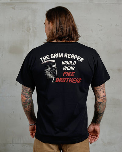 Pike Brothers 1969 Sports Tee Grim Reaper Black | Veloce Club