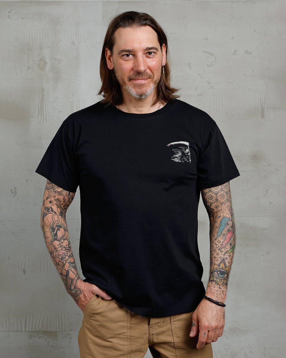 Pike Brothers 1969 Sports Tee Grim Reaper Black | Veloce Club