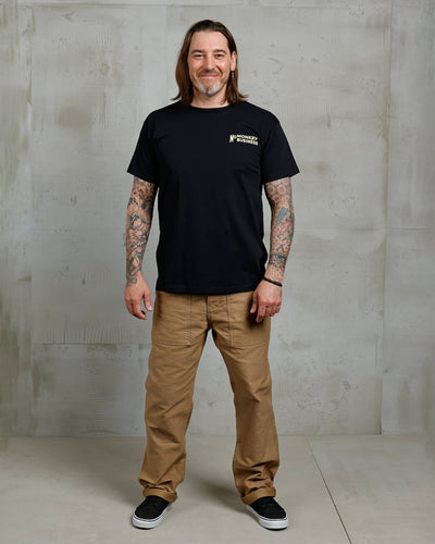 Pike Brothers 1969 Sports Tee No Monkey Business Black | Veloce Club