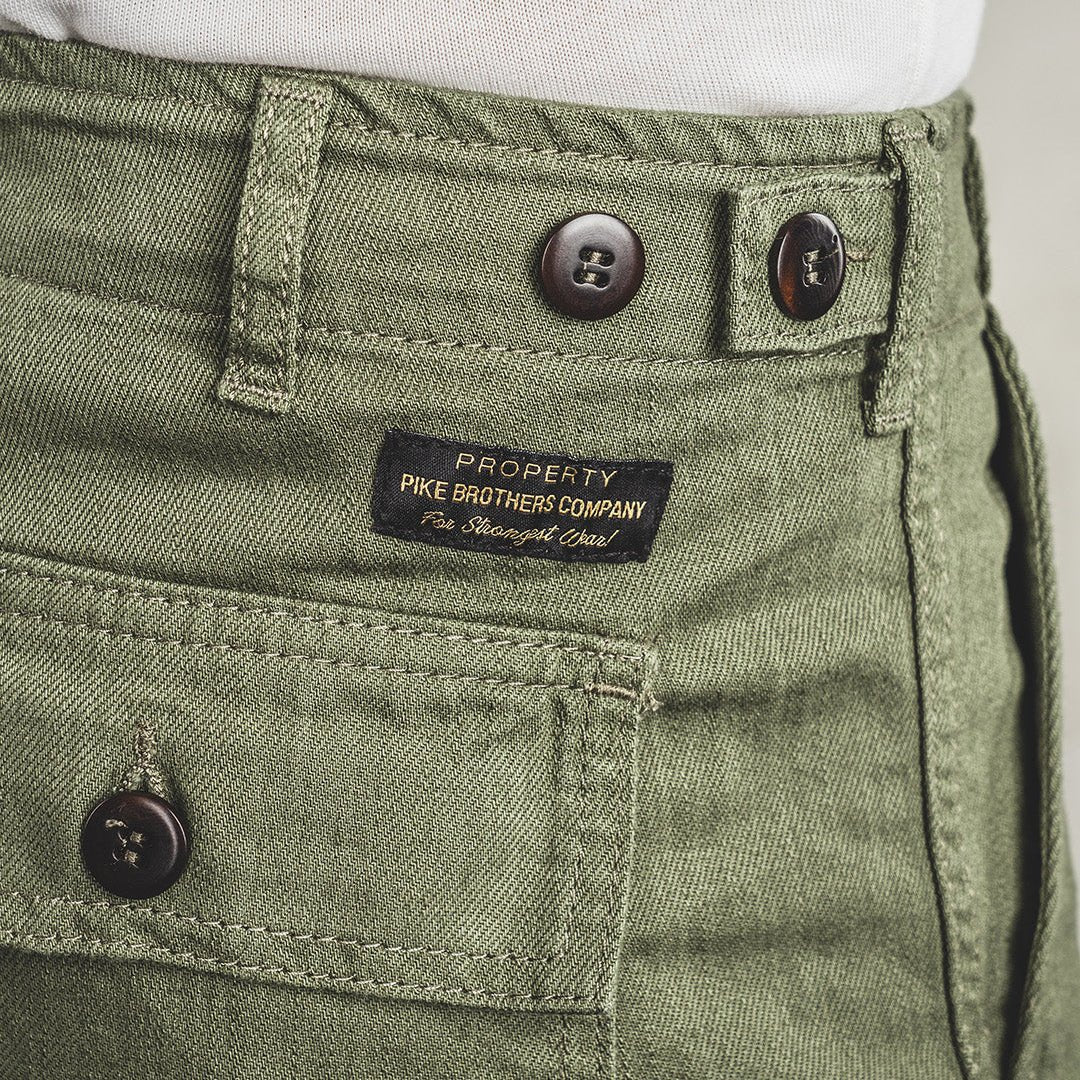 Pikes Brothers 1962 OG - 107 Pant Olive - available at Veloce Club