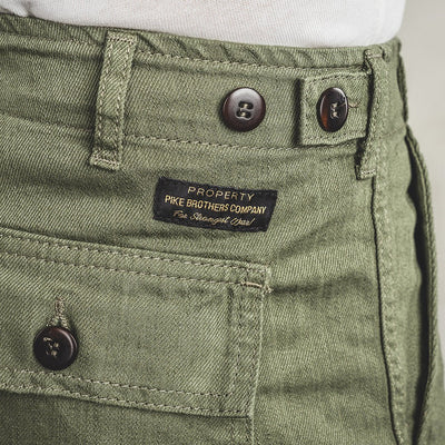 Pikes Brothers 1962 OG - 107 Pant Olive - available at Veloce Club