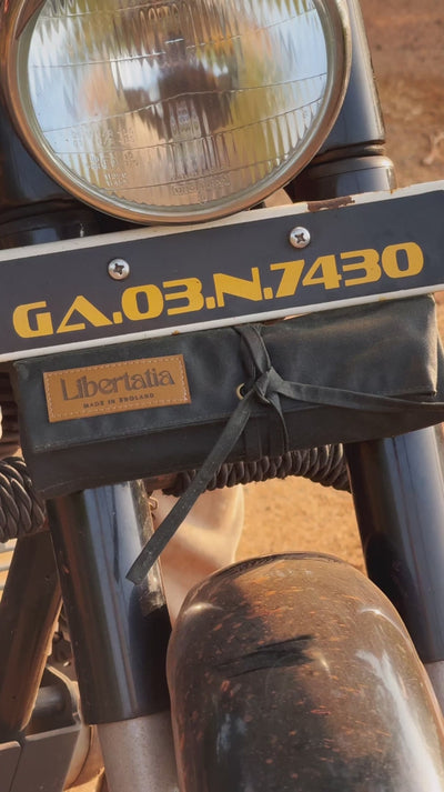 Libertatia Oilskin Tool Roll in British Green