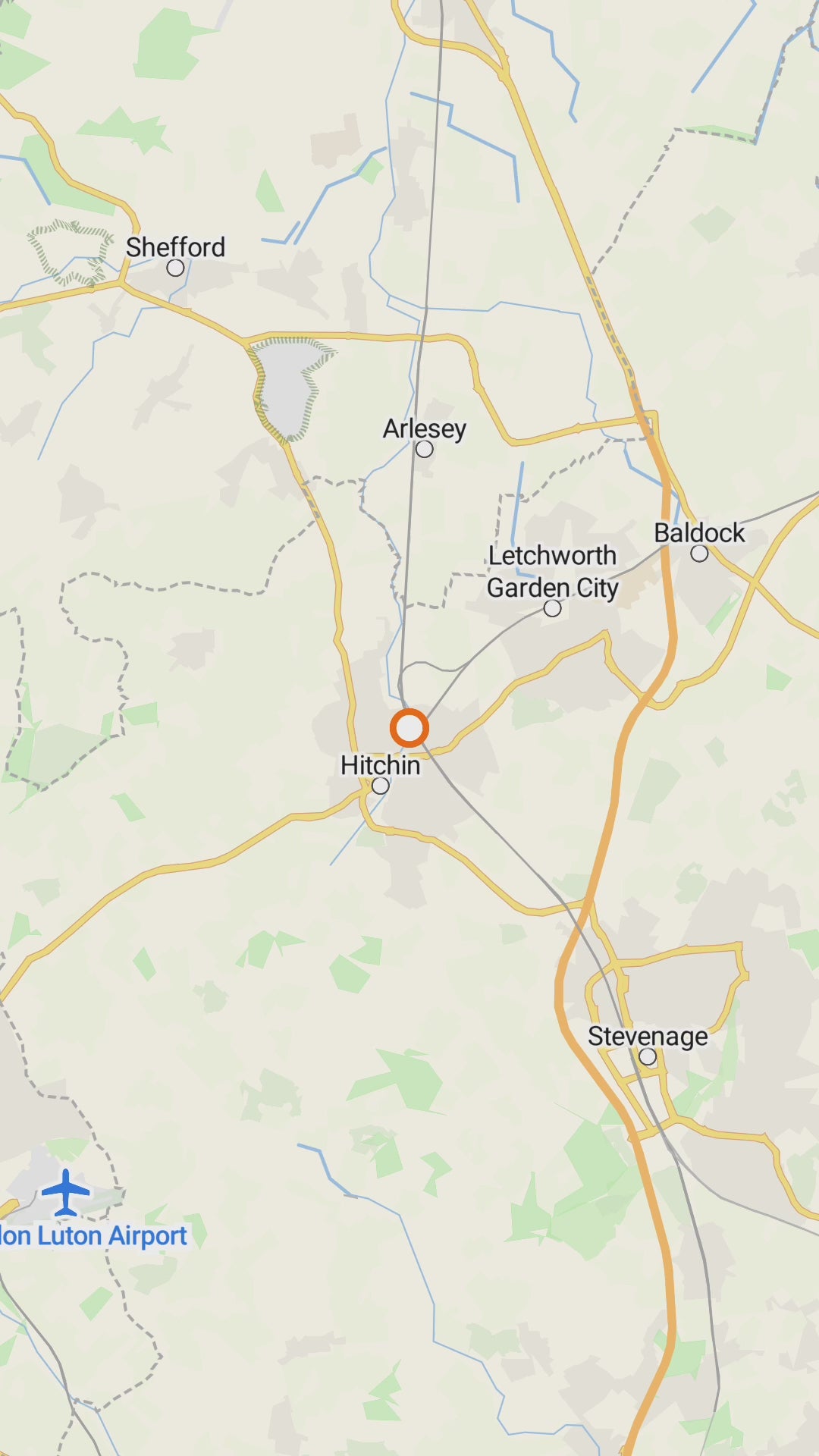 Barton to Welwyn Loop GPX Route | 42 Mile Motorcycle Ride | Hertfordshire