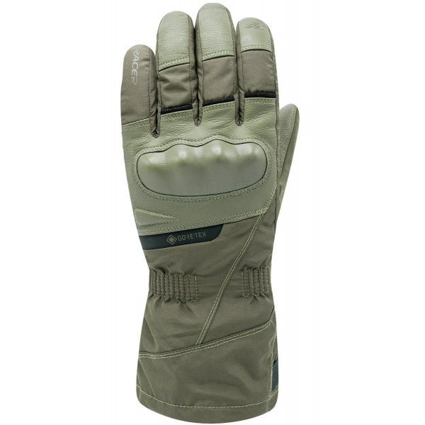 Racer Command GTX Motorcycle Gloves in Khaki Green
