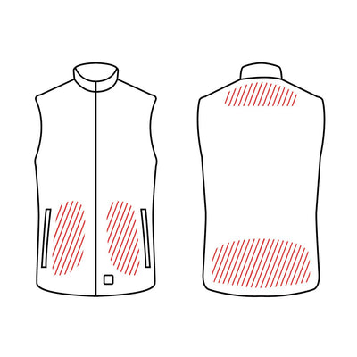 Racer District Sleeveless Heated Gilet - Men