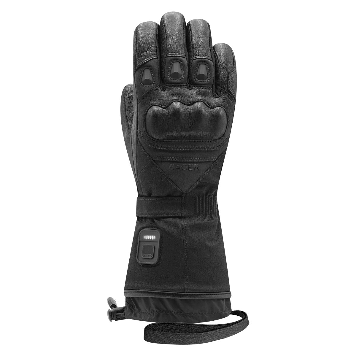 Racer Heat 5 Motorcycle Gloves in Black available at Veloce Club