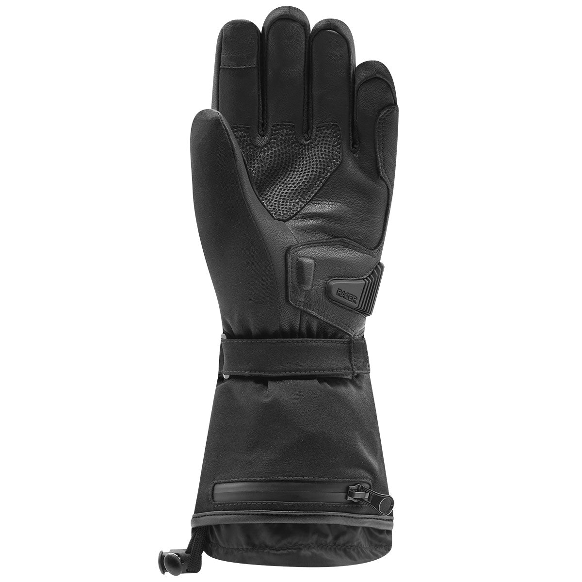 Racer Heat 5 Motorcycle Gloves in Black available at Veloce Club