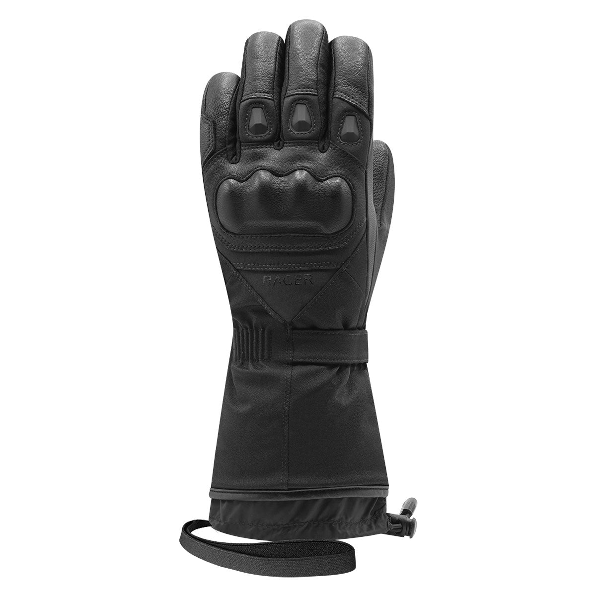 Racer Heat 5 Motorcycle Gloves in Black available at Veloce Club