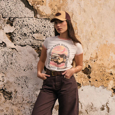 Wildust Sisters Desert Ride Ringer T-Shirt | Veloce Club