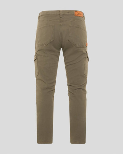 Rokker Cargo Slim Trousers in Olive - available at Veloce Club