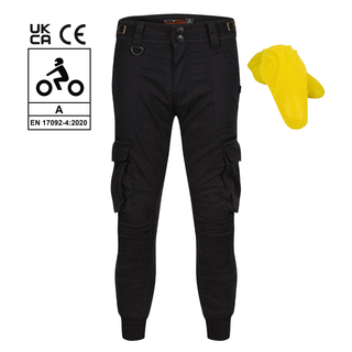 Ryan Cargo Black Trousers - available at Veloce Club