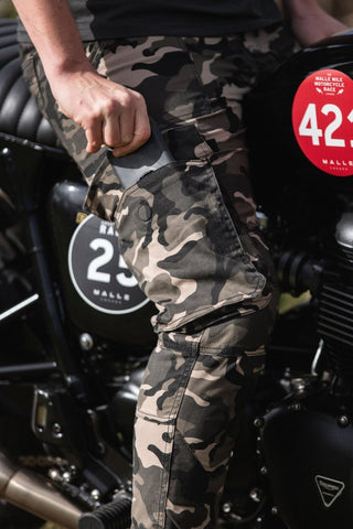 Ryan Cargo Camo Trousers - available at Veloce Club