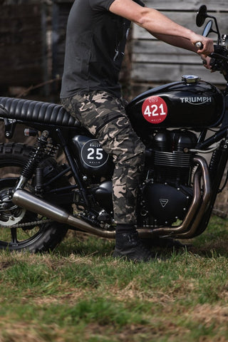 Ryan Cargo Camo Trousers - available at Veloce Club