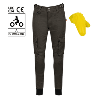Ryan Cargo Olive Green Trousers - available at Veloce Club