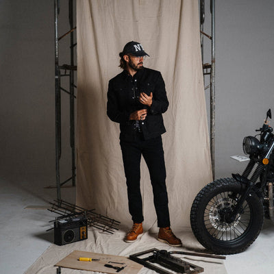 Silk Road Carpenter Motorcycle Trousers in Black
