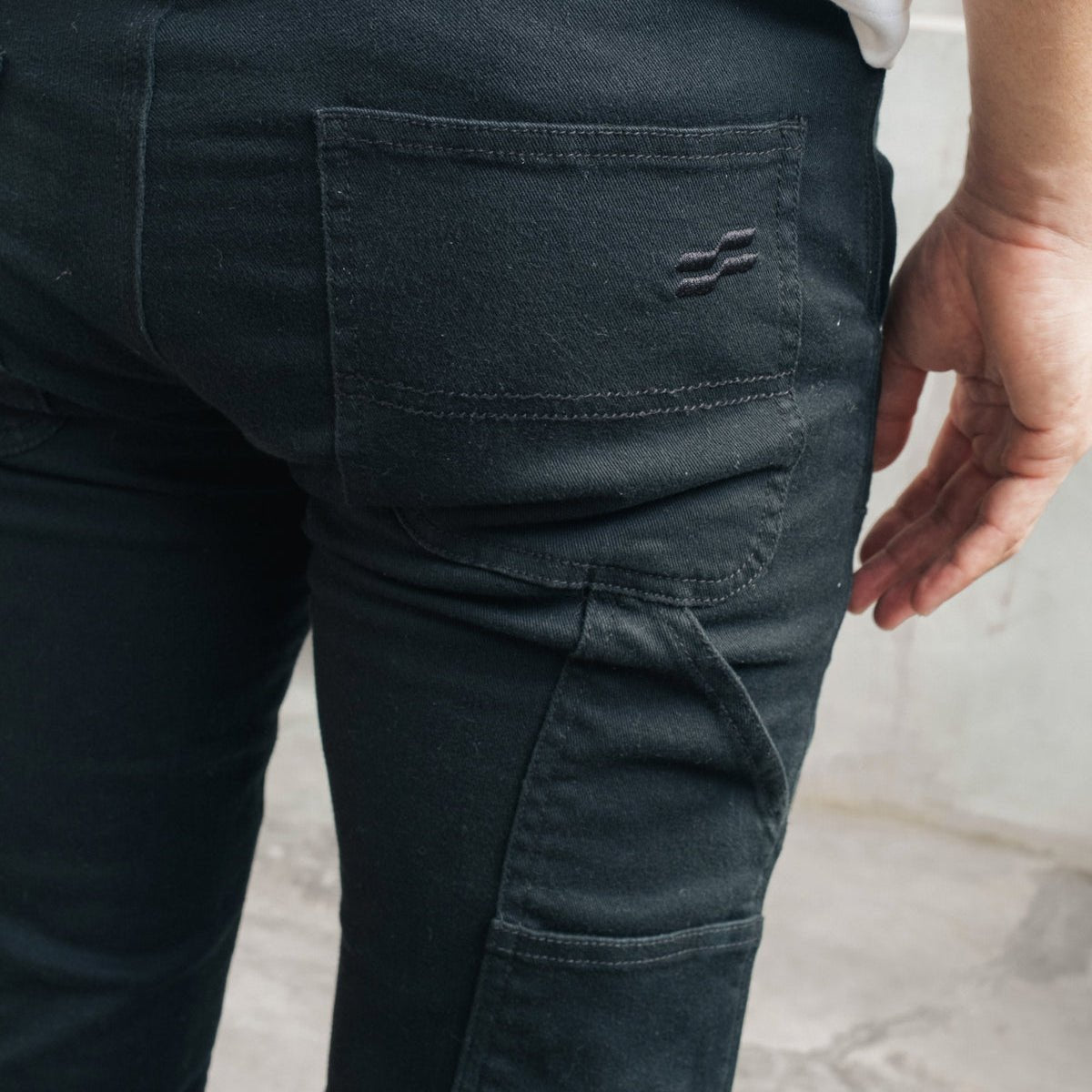 Silk Road Carpenter Motorcycle Trousers in Black