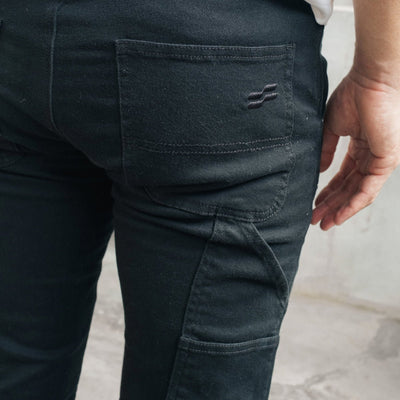 Silk Road Carpenter Motorcycle Trousers in Black