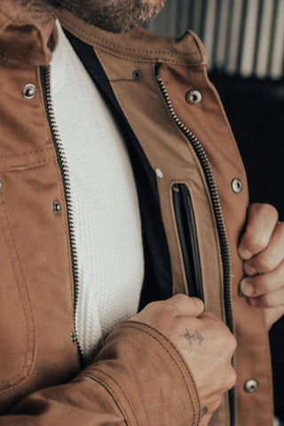 Silk Road Field Jacket - Desert Brown - available at Veloce Club