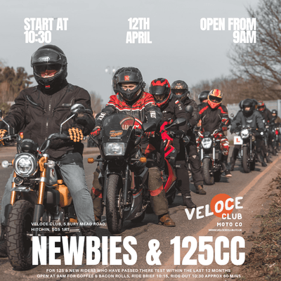Sun 12th April: Newbies & 125cc Ride out