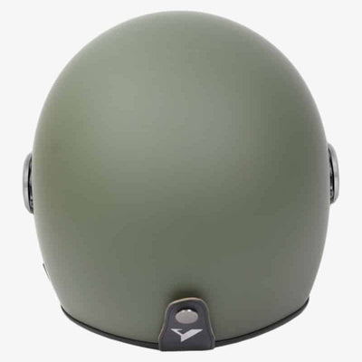 By City The City Open Face Motorcycle Helmet in Matt Green