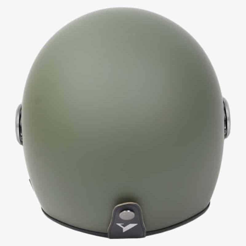 By City The City Open Face Motorcycle Helmet in Matt Green