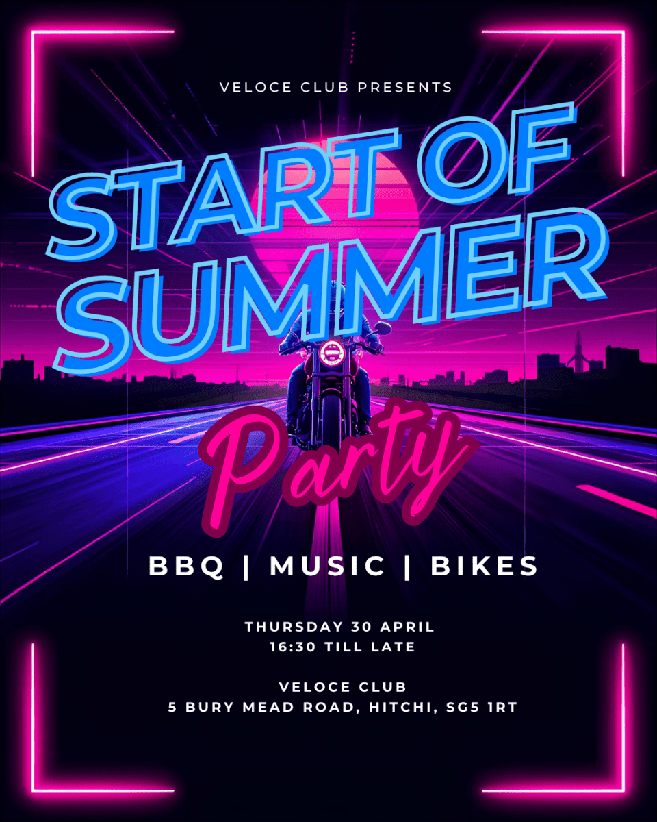 Veloce Club Start of Summer 2026 party