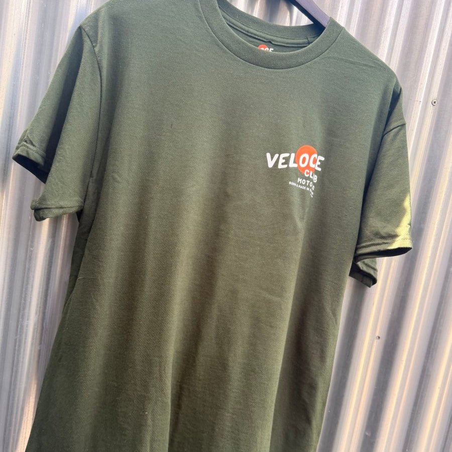 Veloce Club Fast Engines & Floppy Ears T-shirt in green
