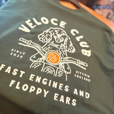 Veloce Club Fast Engines & Floppy Ears T-shirt - Green