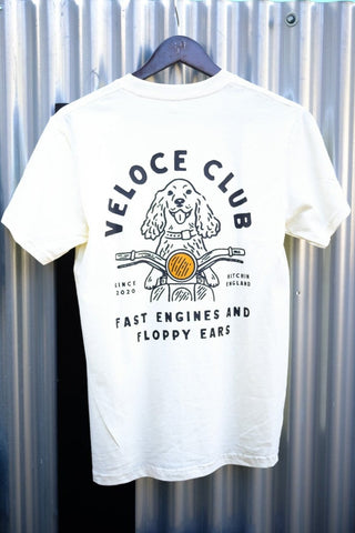 Veloce Club Fast Engines & Floppy Ears T-shirt - available at Veloce Club
