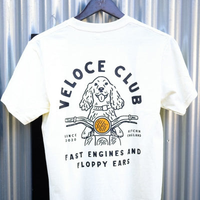Veloce Club Fast Engines & Floppy Ears T-shirt - available at Veloce Club