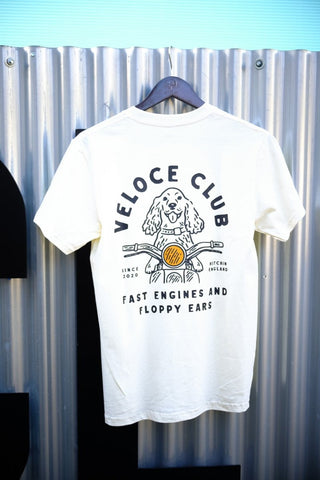 Veloce Club Fast Engines & Floppy Ears T-shirt - available at Veloce Club