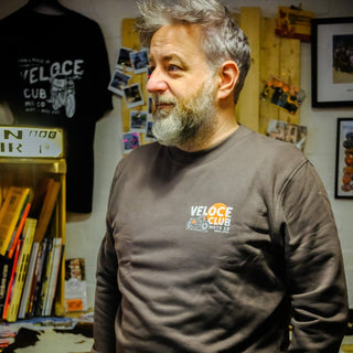 Veloce Club Scrambler77 Motorcycle Sweatshirt - available at Veloce Club
