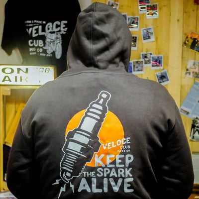 Veloce Club Spark Hoodie in Black - available at Veloce Club